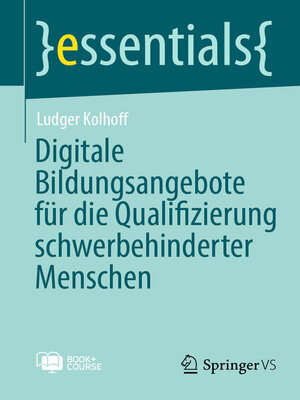 cover image of Digitale Bildungsangebote für die Qualifizierung schwerbehinderter Menschen